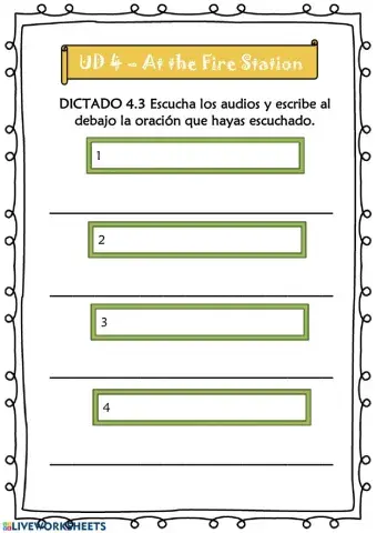 At the Fire Station - 4º UD 4 - Ficha 20