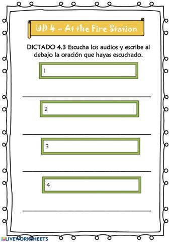At the Fire Station - 4º UD 4 - Ficha 20