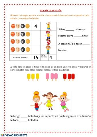 Noción de división