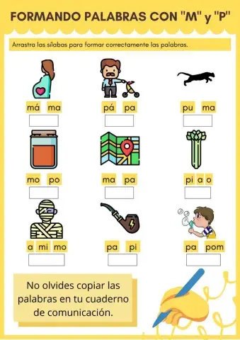 Formando palabras con -M- y -P-