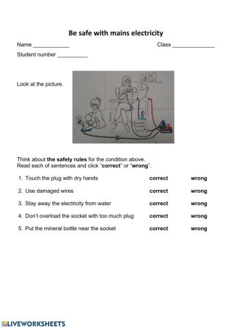 Stay safe with electricity