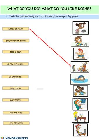 What do you do? What do you like doing?