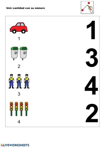 Unir numero y cantidad (1-4)