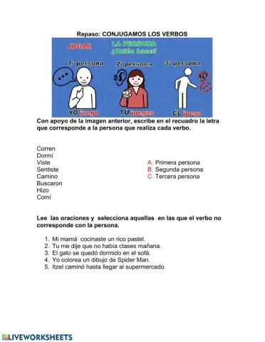 Conjugaciones verbales