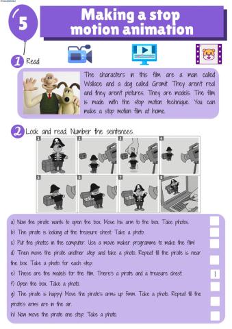 Making a stop motion animation