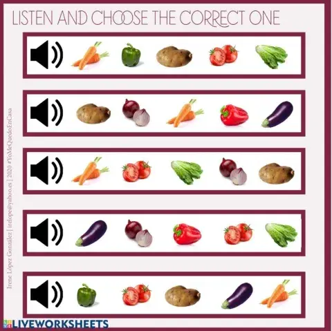 Actividades variadas-Verduras