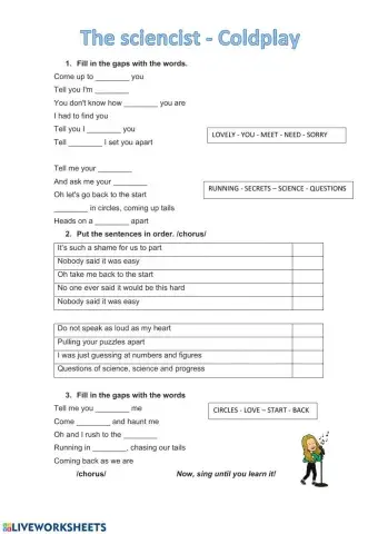 The Scientist - Coldplay