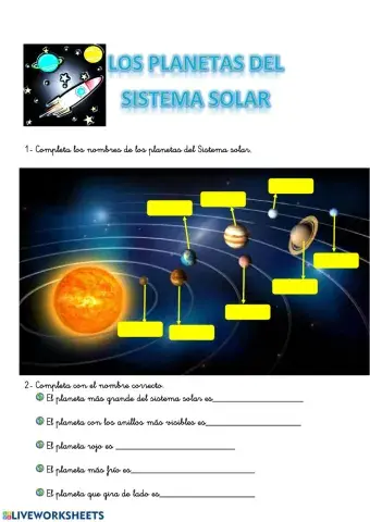 Repaso sistema solar
