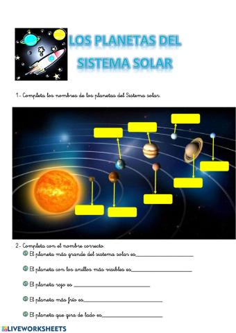 Repaso sistema solar