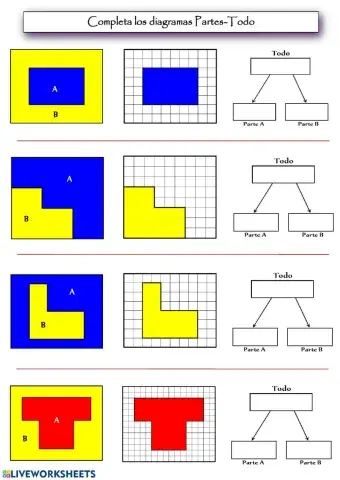 Porcentajes en figuras geométricas 1