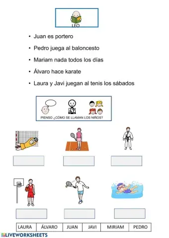 Comprensión lectora frases