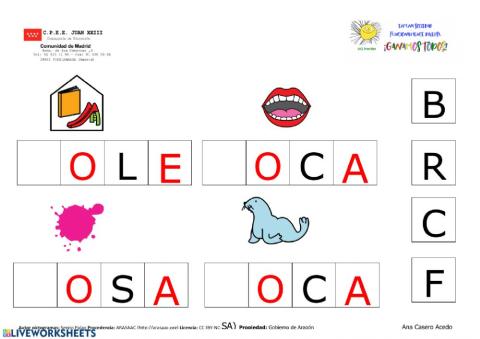 completar con consonantes