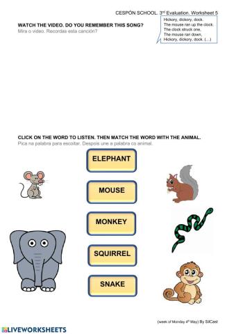 Big and small animals