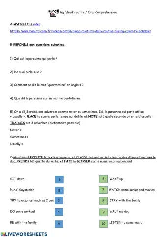 CO lockdown routine 5eme