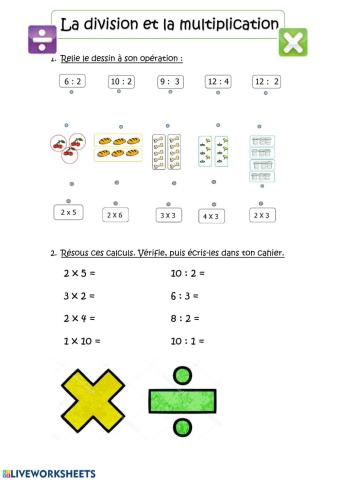 La division et la multiplication