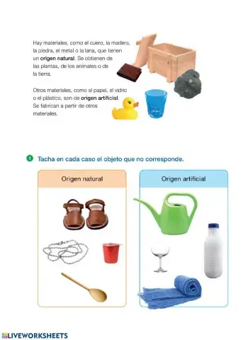 El origen de los materiales