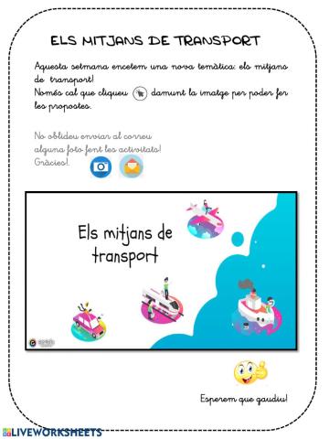 Els mitjans de transport