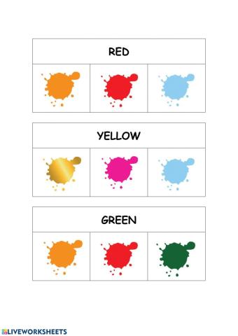 Colours (3 years old)