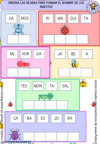 Insectos y sílabas