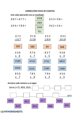 Ficha de Matemáticas