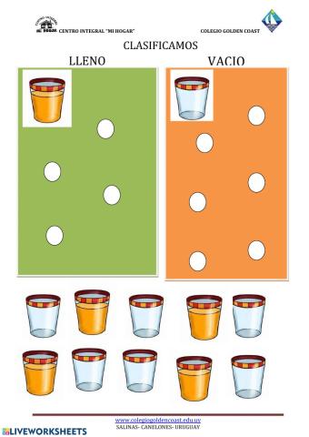 CLASIFICAMOS LLENO VACIO