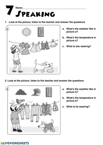 The Weather speaking