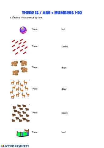There is-are + numbers