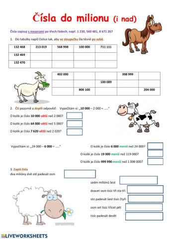 Čísla do milionu (i nad)