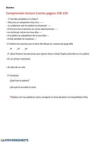 Comprensión lectora T9