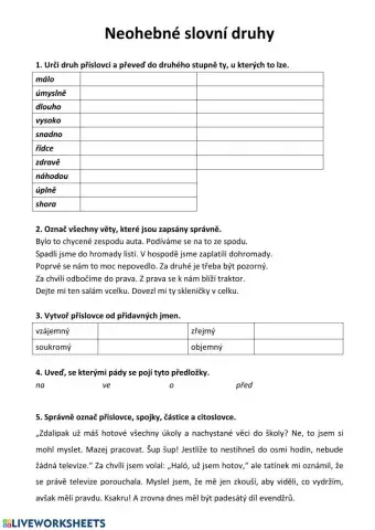 Neohebné slovní druhy