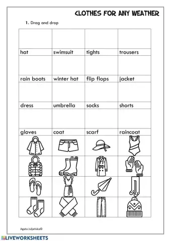 Clothes fo any weather