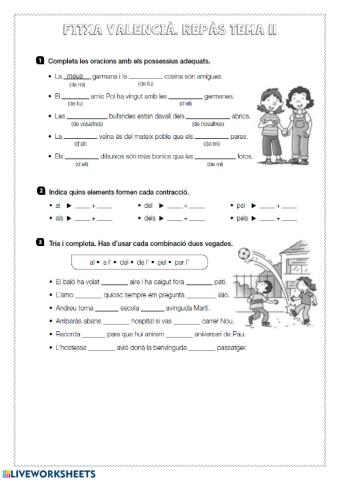 Possesius i contraccions