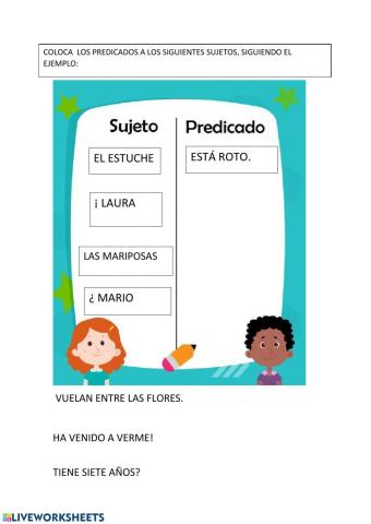Sujeto y predicado
