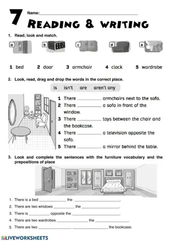 There is-are...There isn't-aren't...Test