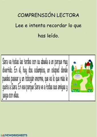 Comprensión Lectora