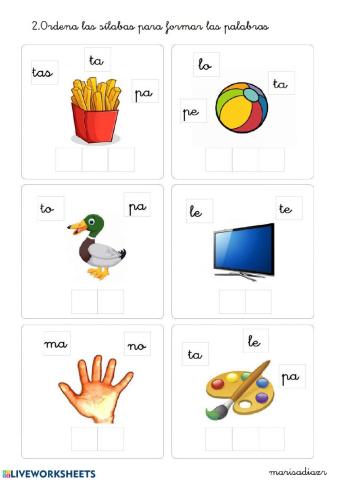 2. Las sílabas locas