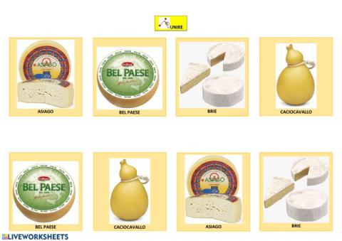 I formaggi