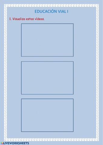 Educación vial I