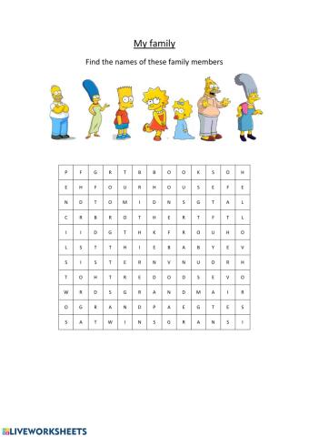 Family Members - The Simpson