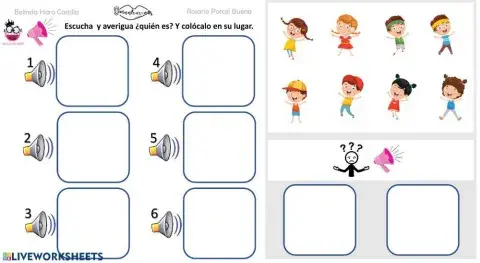 Descripción personajes: niños