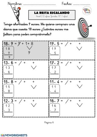 Ficha 6 RESTA ESCALANDO (Nivel 2) OAOA