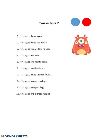 True or false