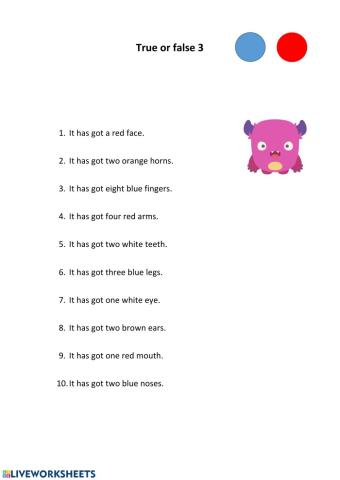 True or false