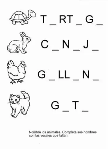 Completar con vocales