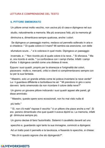 Il pittore smemorato