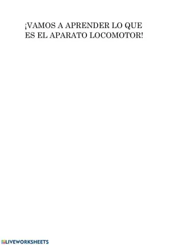 El aparato locomotor