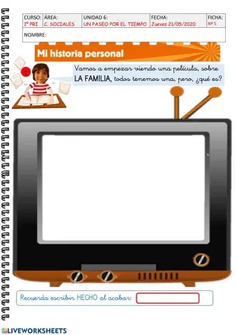 U6 Un paseo por el tiempo ficha 5