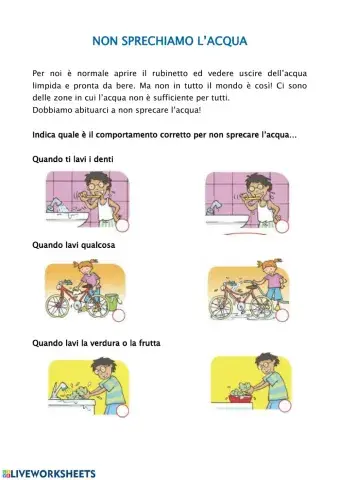 Non sprechiamo l'acqua