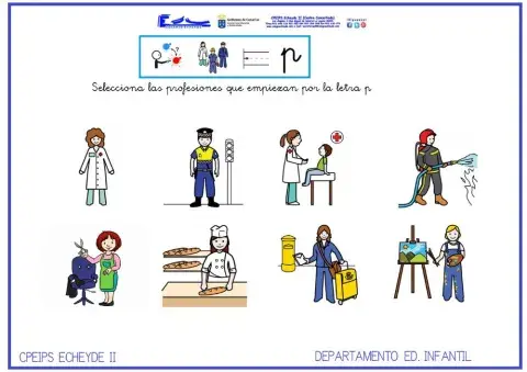 Profesiones letra p