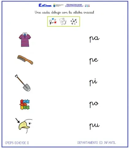 Unir dibujo-sílaba 2